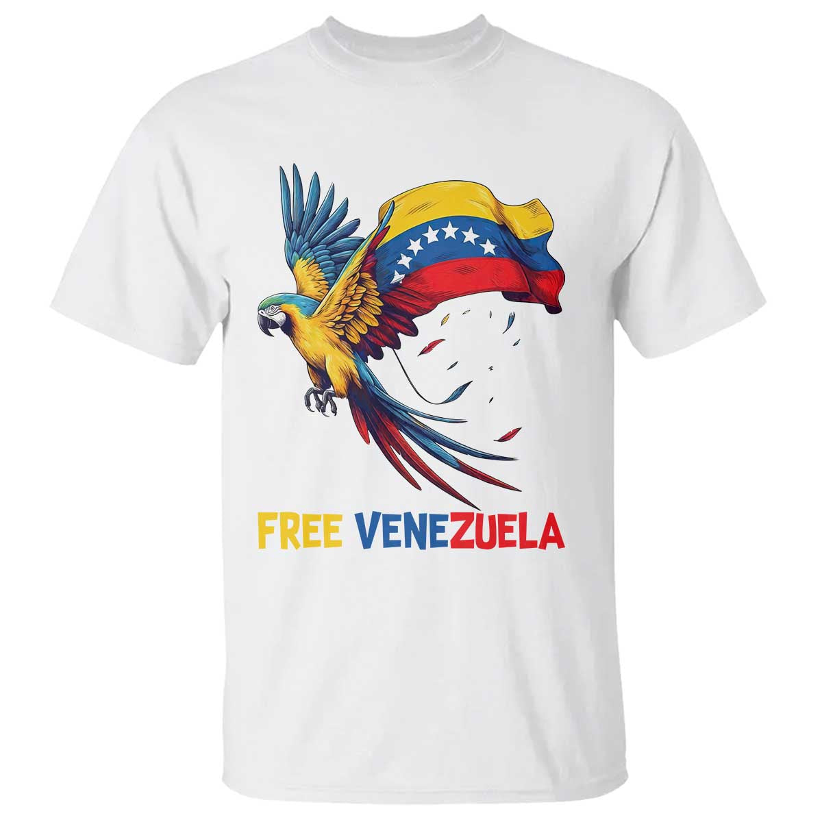 American Venezuela Support Freedom T Shirt Venezuelan Free - Wonder Print Shop