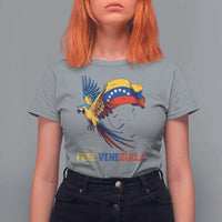 American Venezuela Support Freedom T Shirt For Women Venezuelan Free - Wonder Print Shop