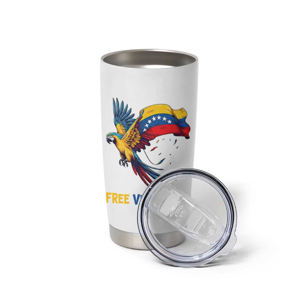 American Venezuela Support Freedom Tumbler Cup Venezuelan Free - Wonder Print Shop