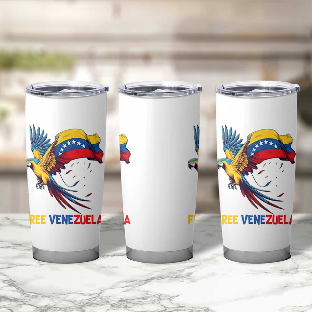 American Venezuela Support Freedom Tumbler Cup Venezuelan Free - Wonder Print Shop
