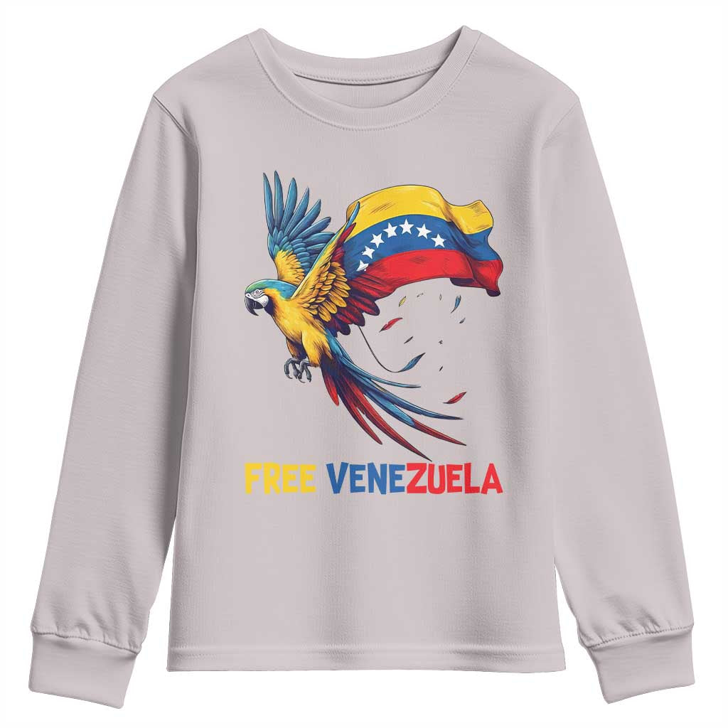 American Venezuela Support Freedom Youth Sweatshirt Venezuelan Free - Wonder Print Shop