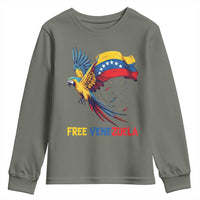 American Venezuela Support Freedom Youth Sweatshirt Venezuelan Free - Wonder Print Shop
