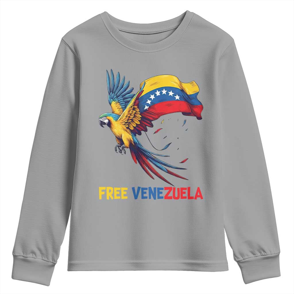 American Venezuela Support Freedom Youth Sweatshirt Venezuelan Free - Wonder Print Shop