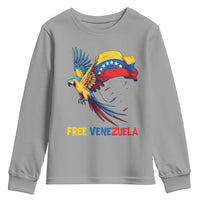 American Venezuela Support Freedom Youth Sweatshirt Venezuelan Free - Wonder Print Shop