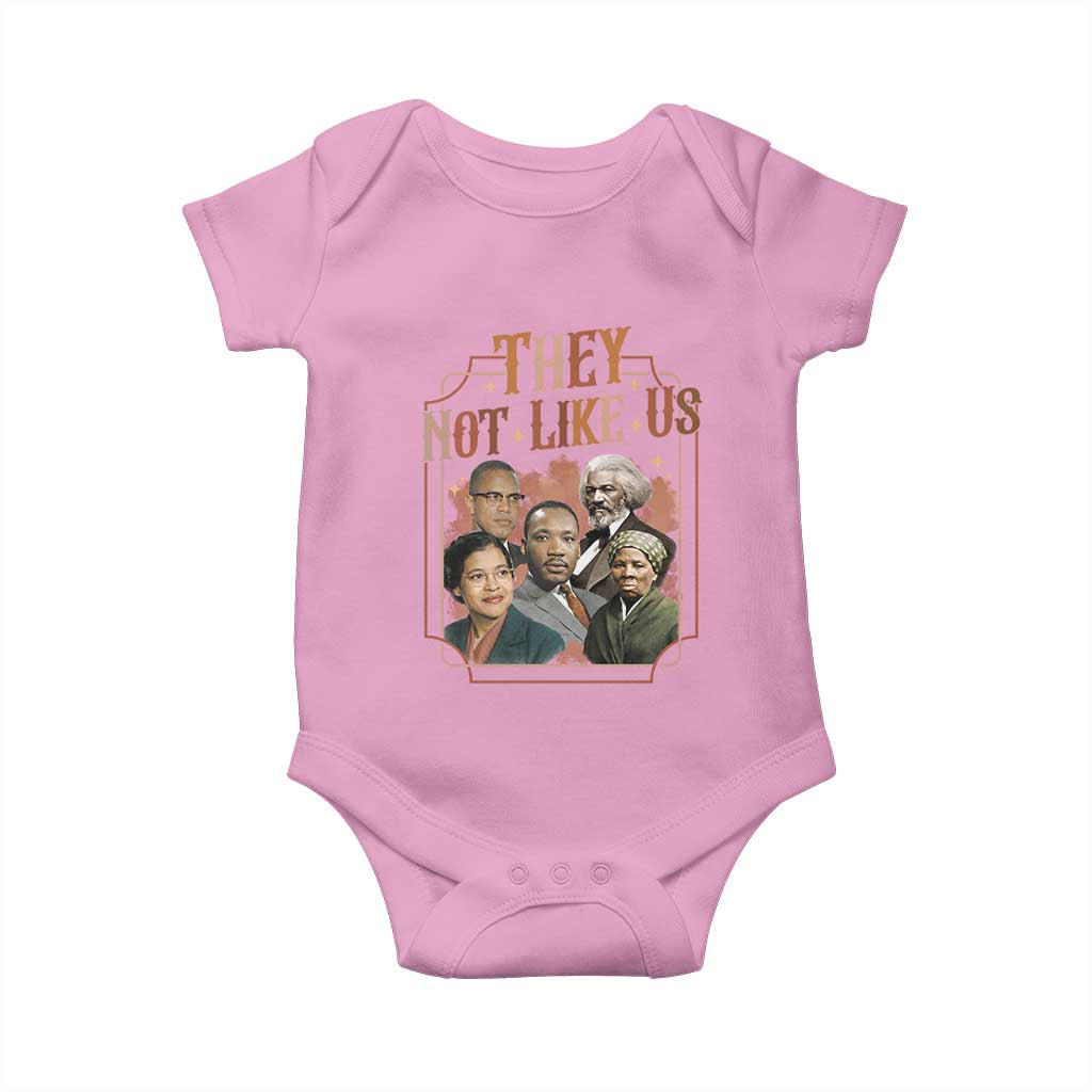 They Not Like Us Baby Onesie African American History Leaders