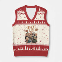 They Not Like Us V-Neck Knit Sweater Vest African American History Leaders