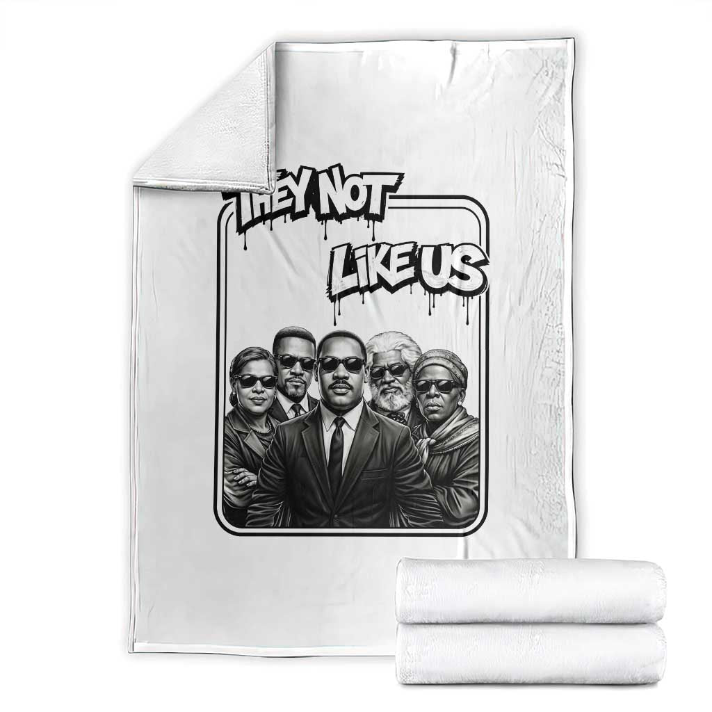 Vintage African American Heroes Throw Blanket They Not Like Us