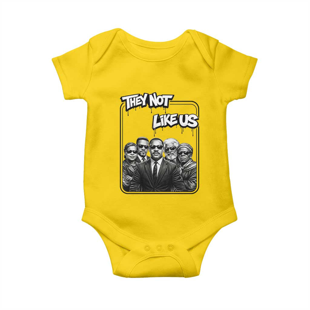 Vintage African American Heroes Baby Onesie They Not Like Us