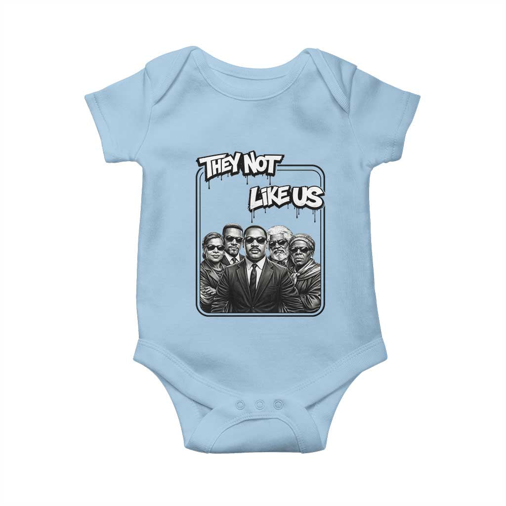 Vintage African American Heroes Baby Onesie They Not Like Us