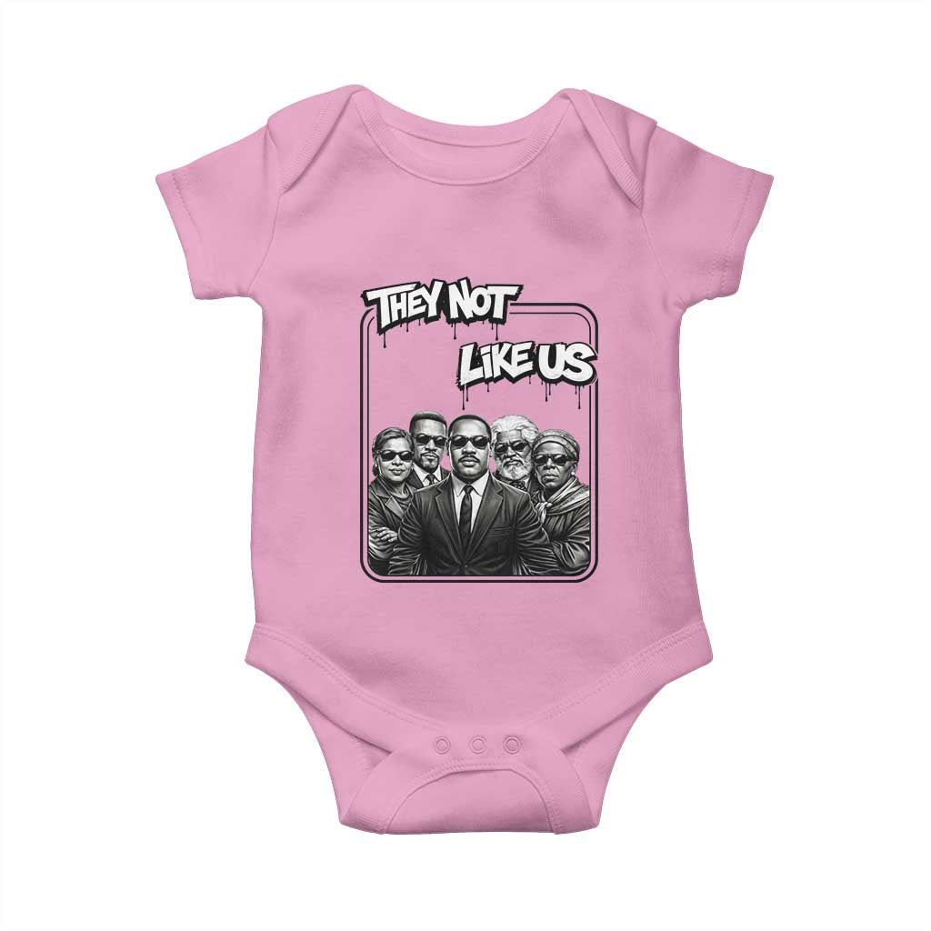 Vintage African American Heroes Baby Onesie They Not Like Us