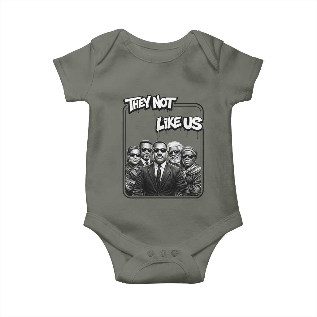 Vintage African American Heroes Baby Onesie They Not Like Us