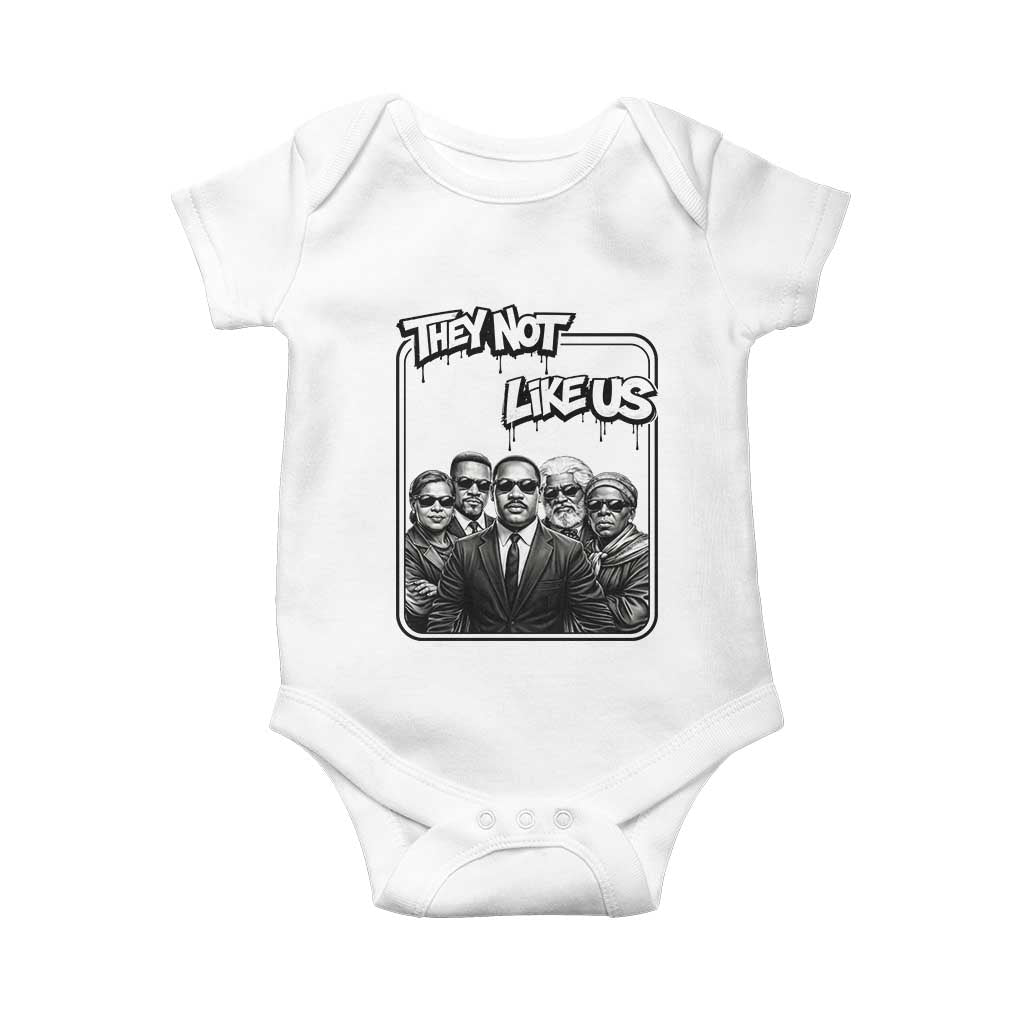 Vintage African American Heroes Baby Onesie They Not Like Us