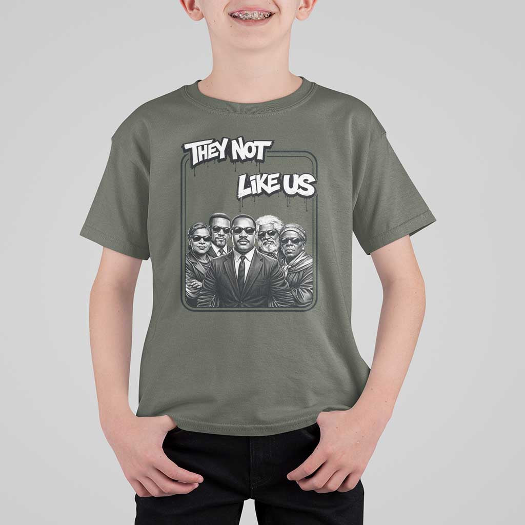 Vintage African American Heroes T Shirt For Kid They Not Like Us