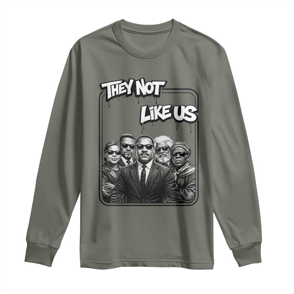 Vintage African American Heroes Long Sleeve Shirt They Not Like Us