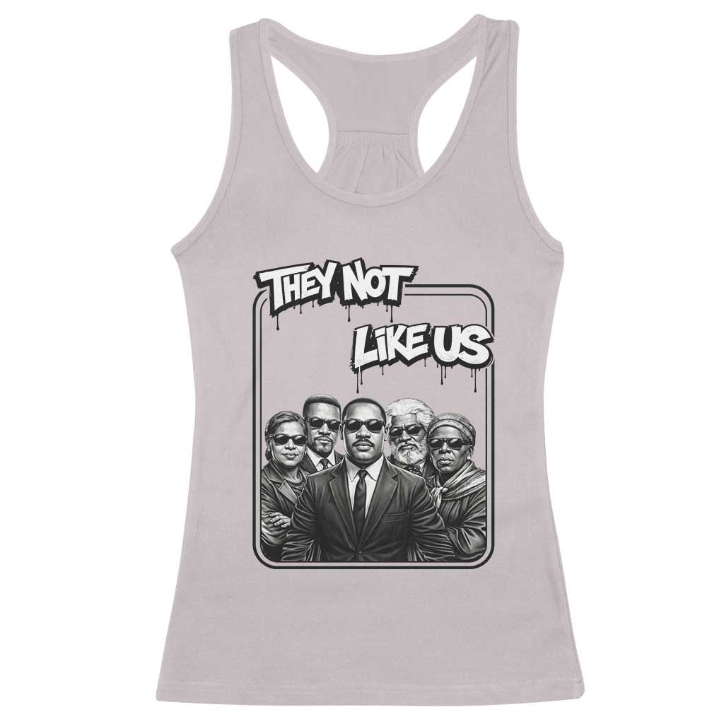 Vintage African American Heroes Racerback Tank Top They Not Like Us