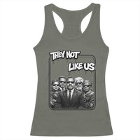 Vintage African American Heroes Racerback Tank Top They Not Like Us