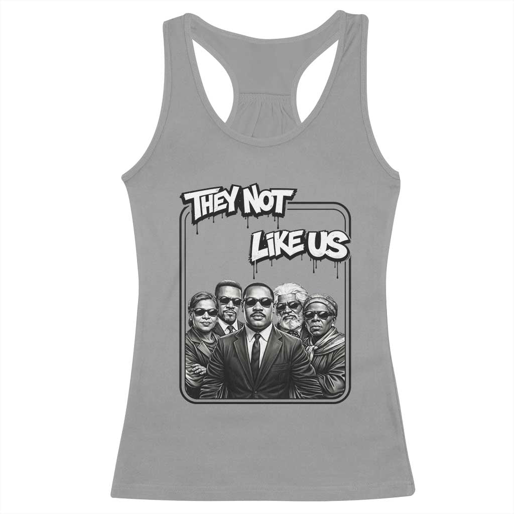 Vintage African American Heroes Racerback Tank Top They Not Like Us