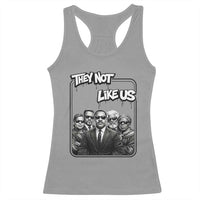 Vintage African American Heroes Racerback Tank Top They Not Like Us