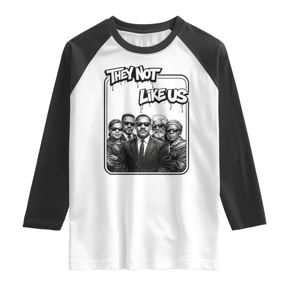 Vintage African American Heroes Raglan Shirt They Not Like Us