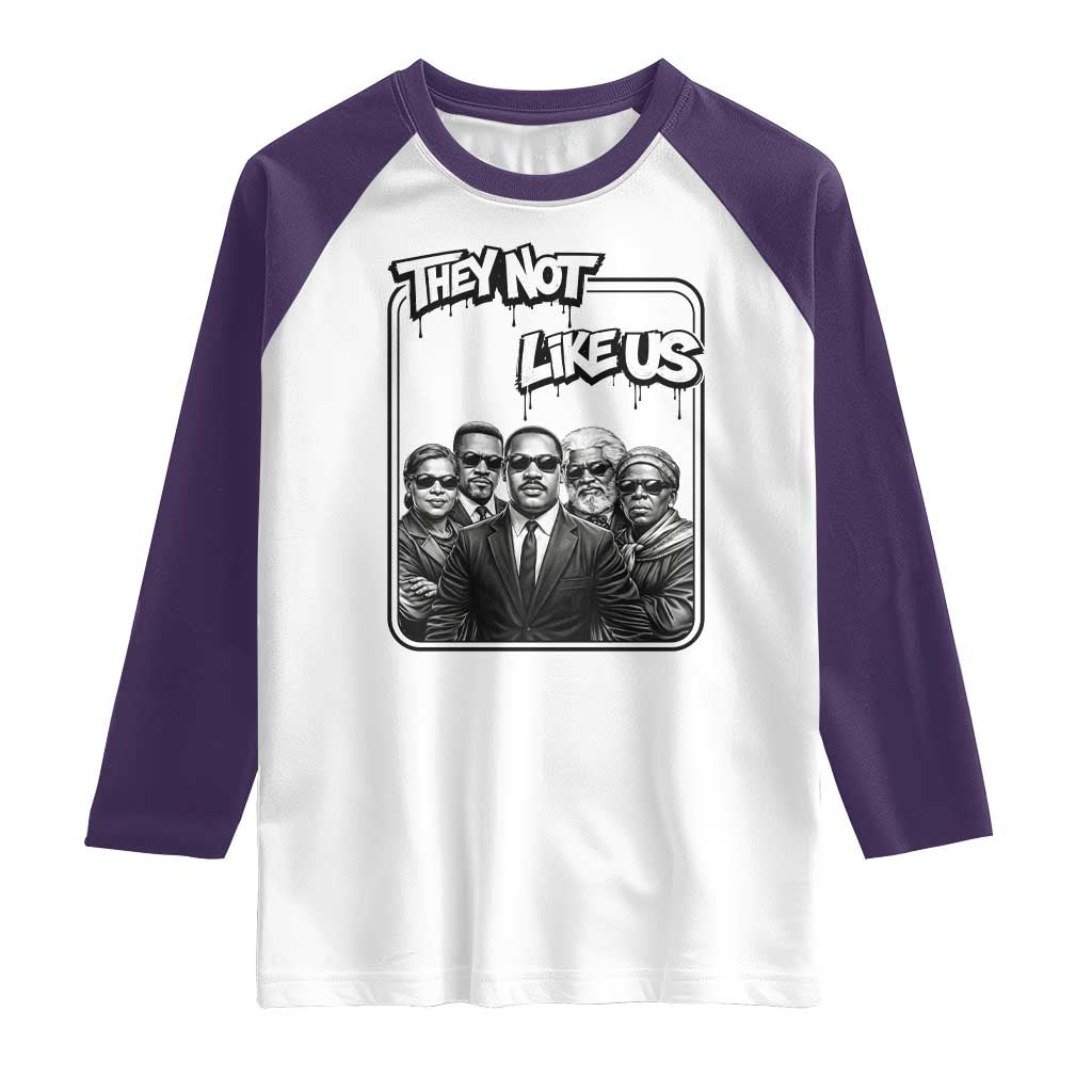 Vintage African American Heroes Raglan Shirt They Not Like Us