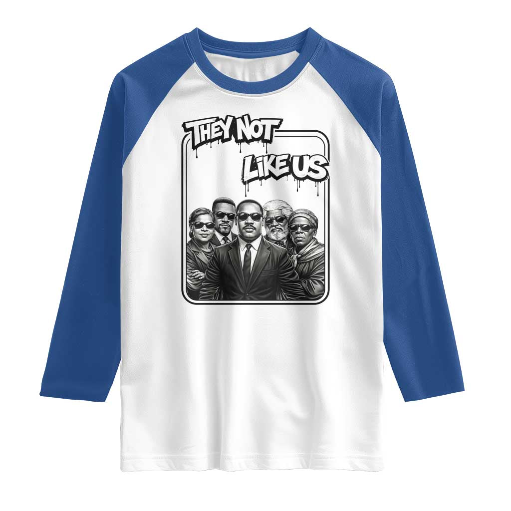 Vintage African American Heroes Raglan Shirt They Not Like Us