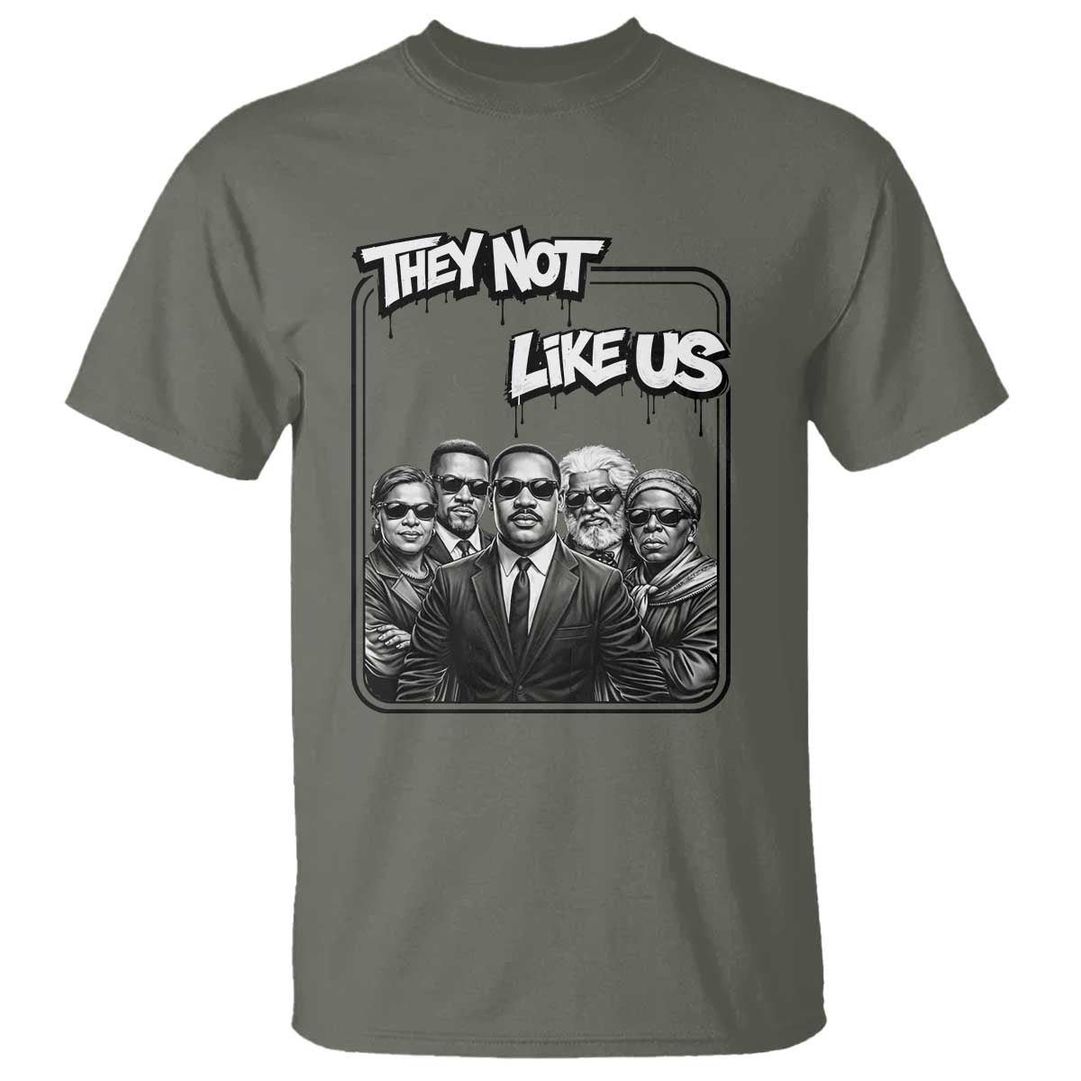 Vintage African American Heroes T Shirt They Not Like Us