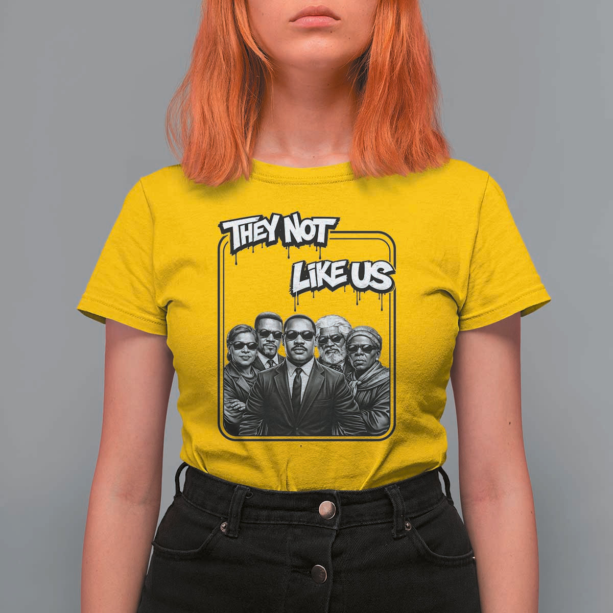 Vintage African American Heroes T Shirt For Women They Not Like Us