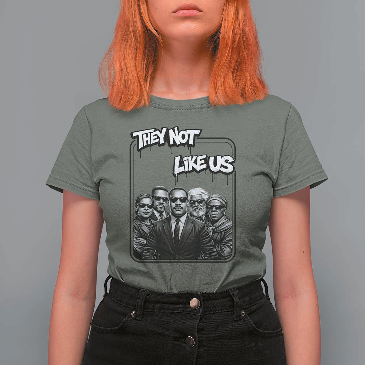 Vintage African American Heroes T Shirt For Women They Not Like Us
