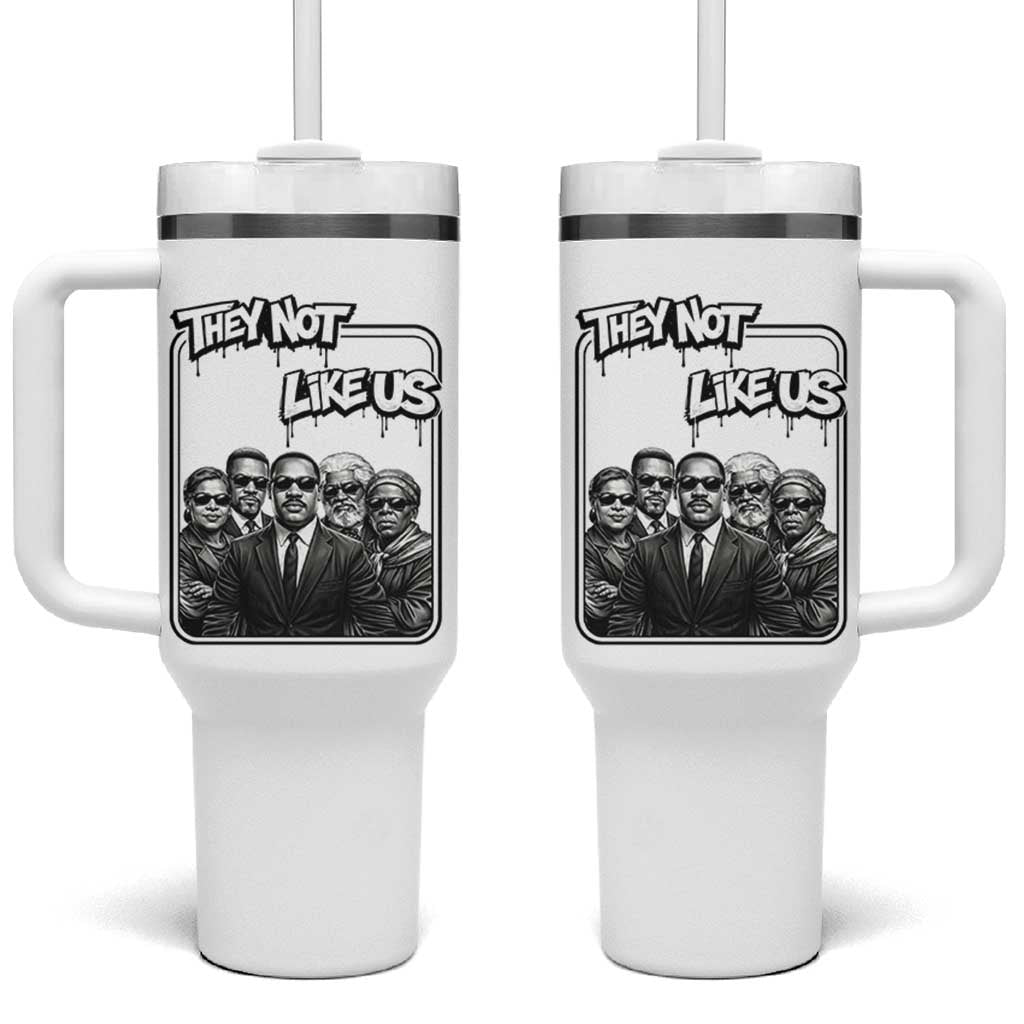 Vintage African American Heroes Tumbler With Handle They Not Like Us