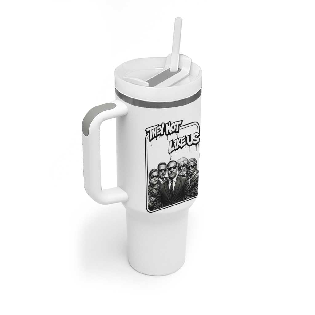 Vintage African American Heroes Tumbler With Handle They Not Like Us