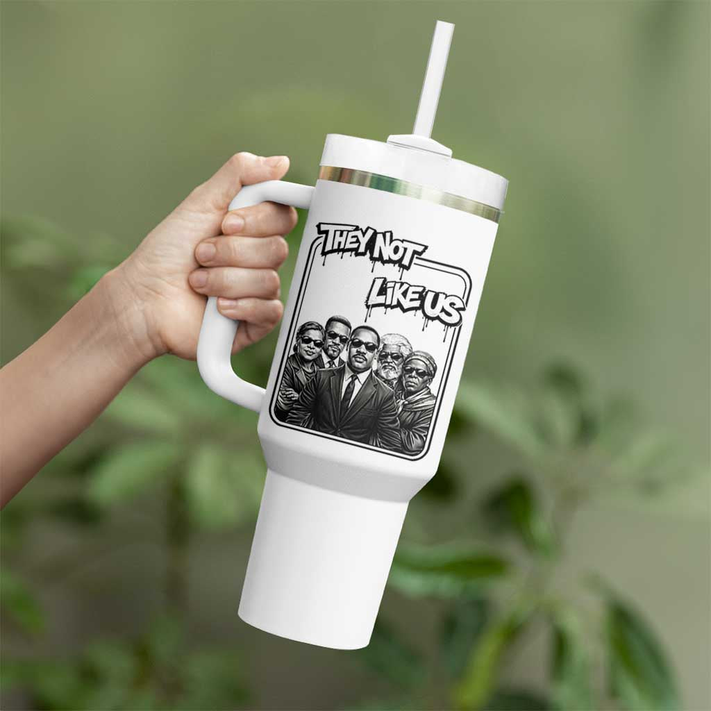 Vintage African American Heroes Tumbler With Handle They Not Like Us