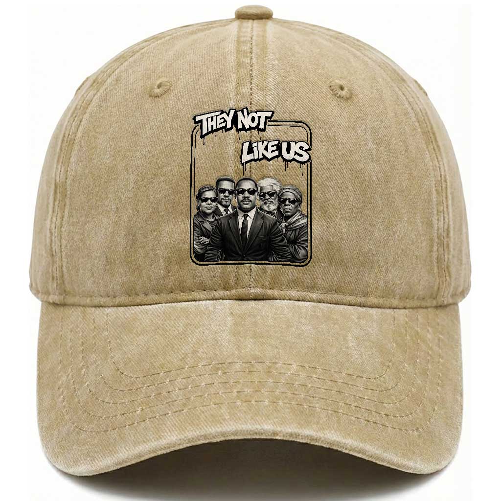 Vintage African American Heroes Washed Cotton Baseball Cap They Not Like Us