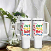 One Month Cannot Hold Our History Tumbler With Handle Black History Gift