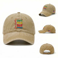 One Month Cannot Hold Our History Washed Cotton Baseball Cap Black History Gift