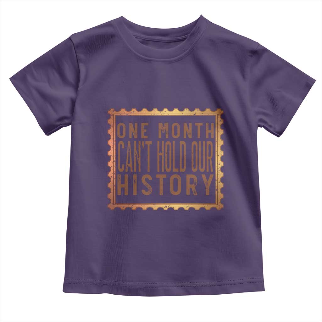 One Month Cannot Hold Our History Toddler T Shirt African American Gift