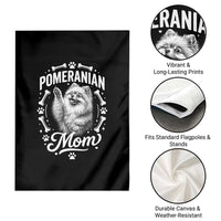Vintage Pom Dog Mom Garden Flag Pomeranian Lover Gift