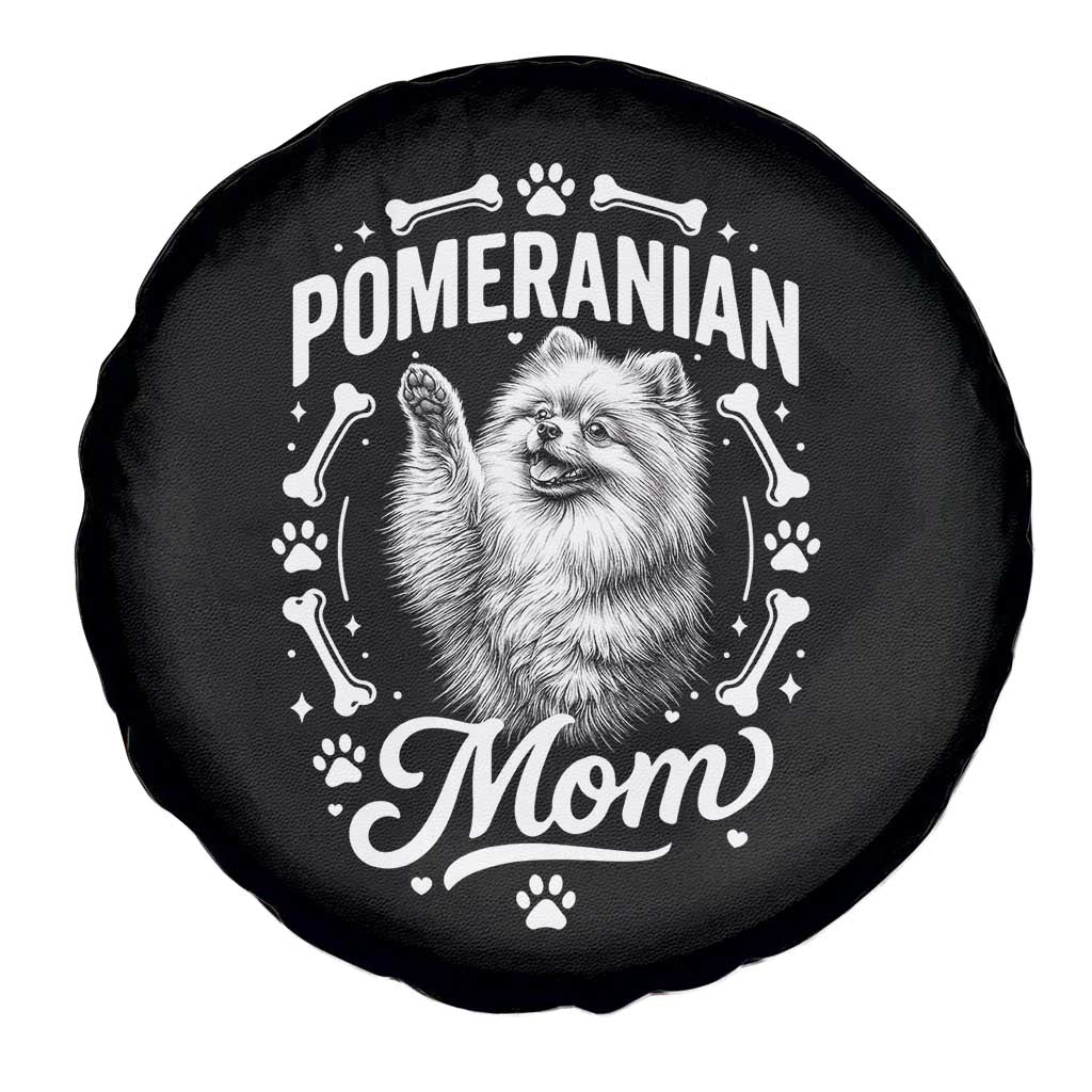 Vintage Pom Dog Mom Spare Tire Cover Pomeranian Lover Gift