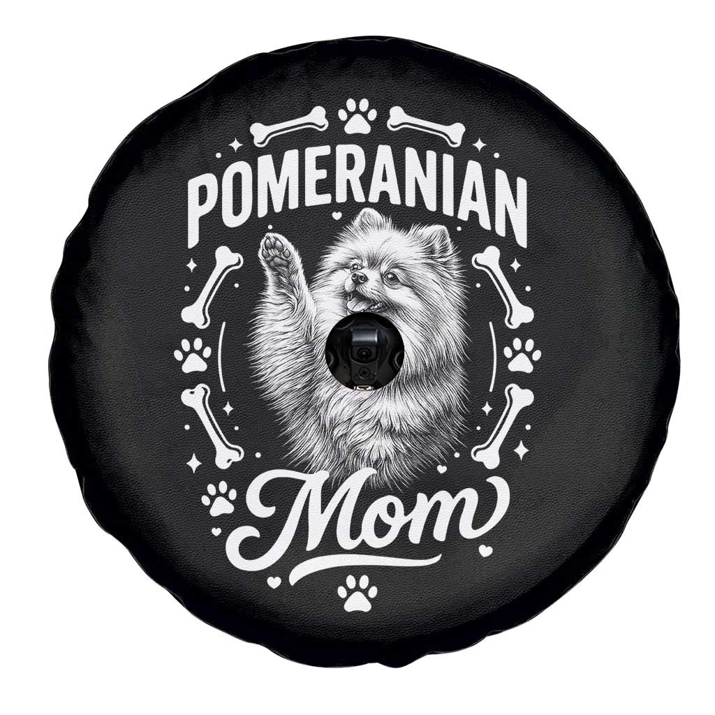 Vintage Pom Dog Mom Spare Tire Cover Pomeranian Lover Gift