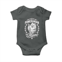 Vintage Pom Dog Mom Baby Onesie Pomeranian Lover Gift