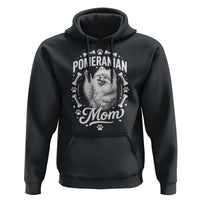 Vintage Pom Dog Mom Hoodie Pomeranian Lover Gift