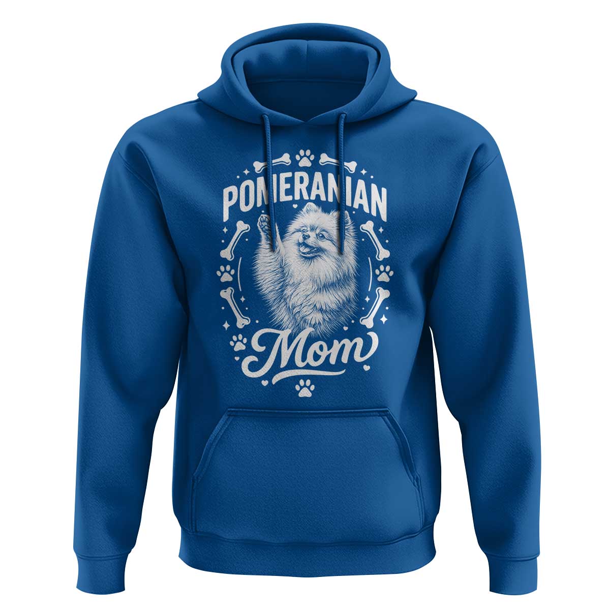 Vintage Pom Dog Mom Hoodie Pomeranian Lover Gift