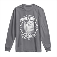 Vintage Pom Dog Mom Long Sleeve Shirt Pomeranian Lover Gift