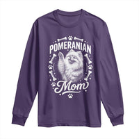 Vintage Pom Dog Mom Long Sleeve Shirt Pomeranian Lover Gift