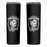 Vintage Pom Dog Mom Skinny Tumbler Pomeranian Lover Gift