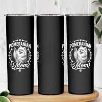 Vintage Pom Dog Mom Skinny Tumbler Pomeranian Lover Gift