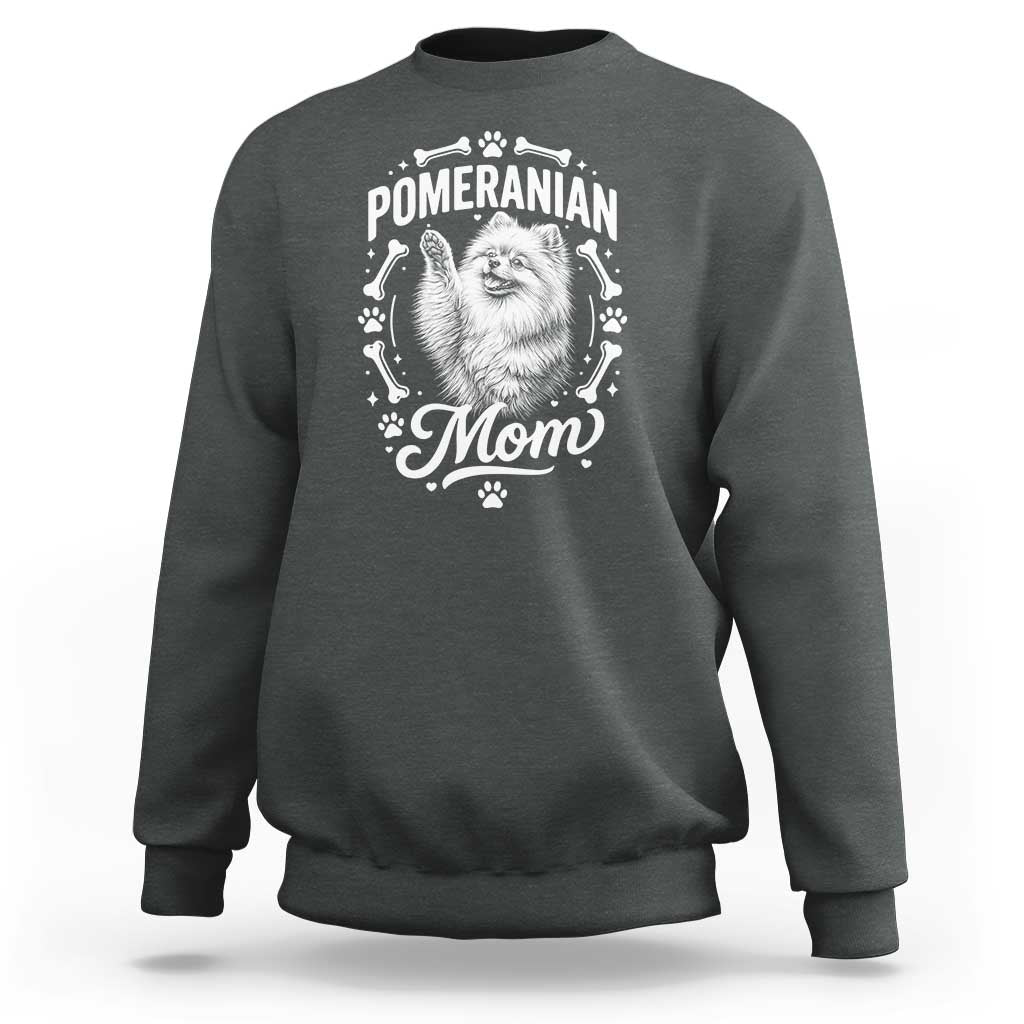 Vintage Pom Dog Mom Sweatshirt Pomeranian Lover Gift