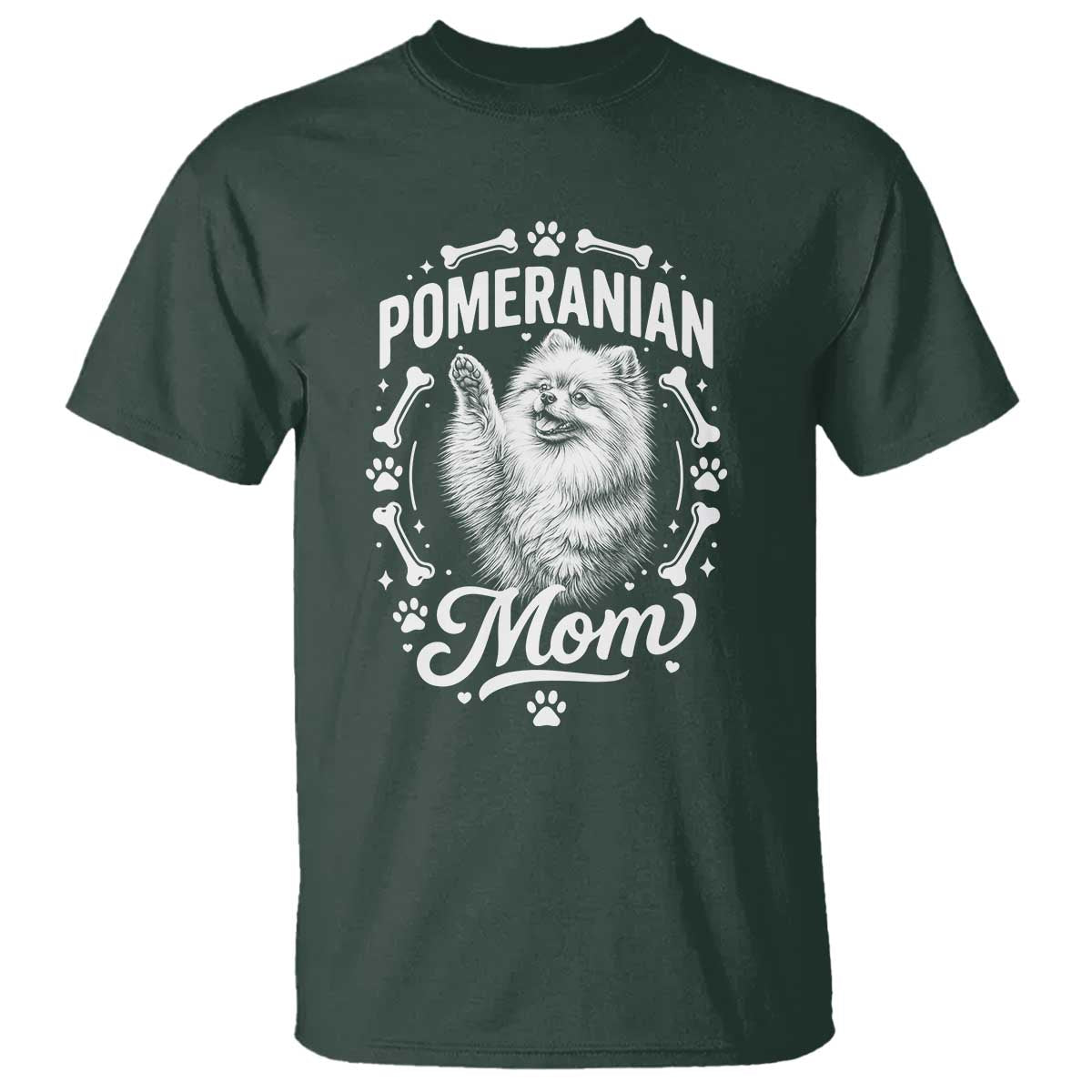 Vintage Pom Dog Mom T Shirt Pomeranian Lover Gift