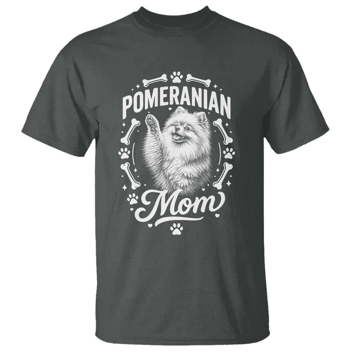 Vintage Pom Dog Mom T Shirt Pomeranian Lover Gift