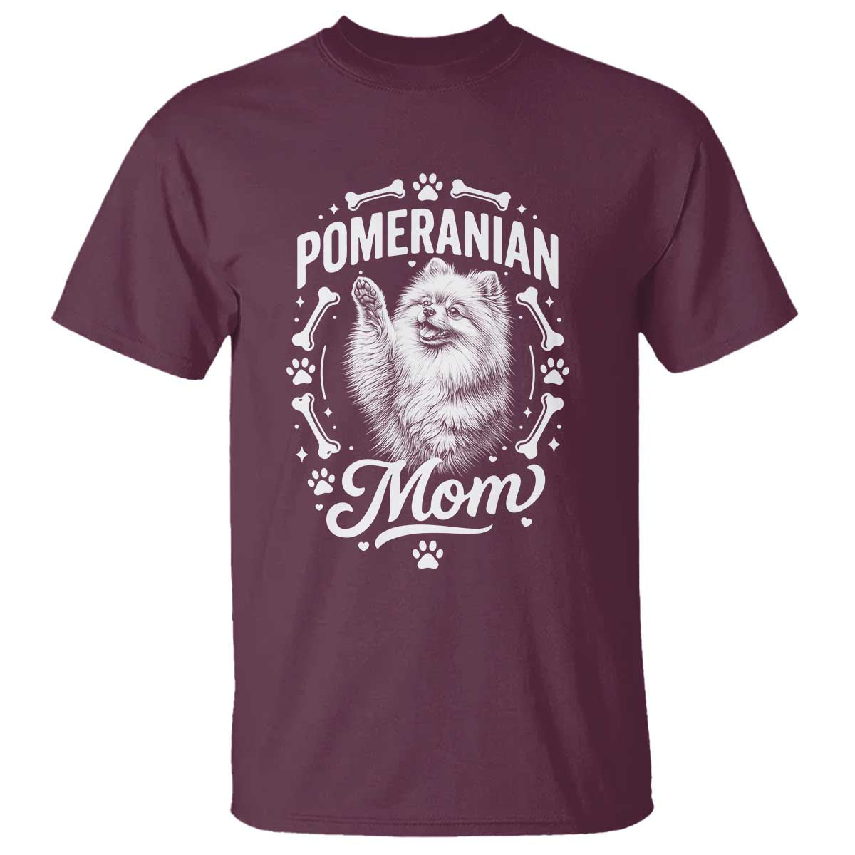 Vintage Pom Dog Mom T Shirt Pomeranian Lover Gift