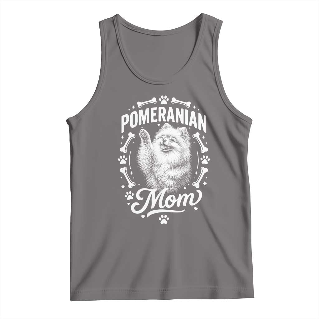 Vintage Pom Dog Mom Tank Top Pomeranian Lover Gift